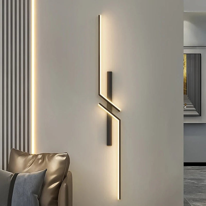Kreativ LED væglampe med stribedesign | Moderne design