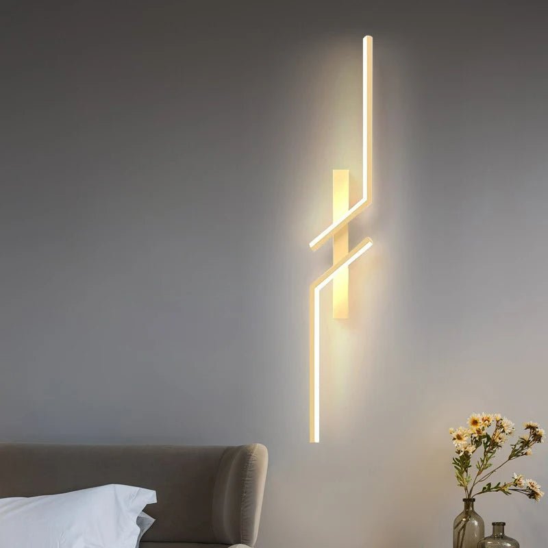 Kreativ LED væglampe med stribedesign | Moderne design