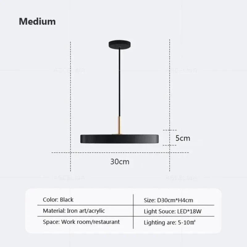 Slim Disc Pendel Lys