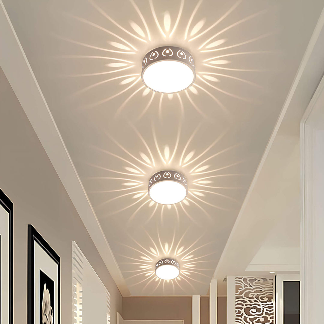 Moderne LED loftlampe - til entré, gang og balkon