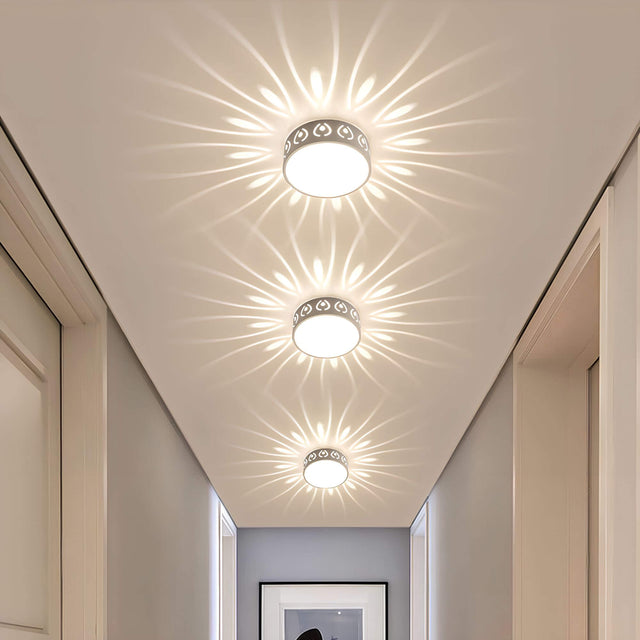 Moderne LED loftlampe - til entré, gang og balkon