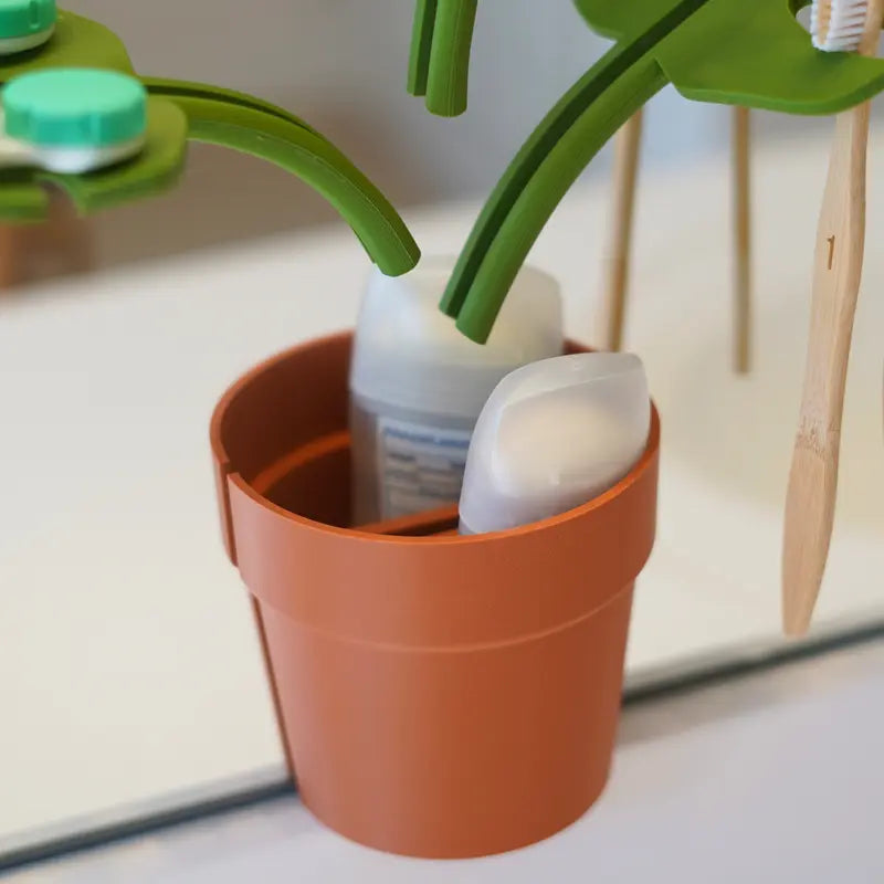 Monstera Spejlmonteret Badeværelsesorganisator - Pladsbesparende med Stilfuldt Design