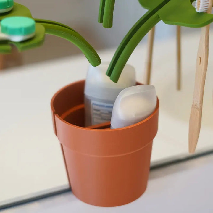 Monstera Spejlmonteret Badeværelsesorganisator - Pladsbesparende med Stilfuldt Design