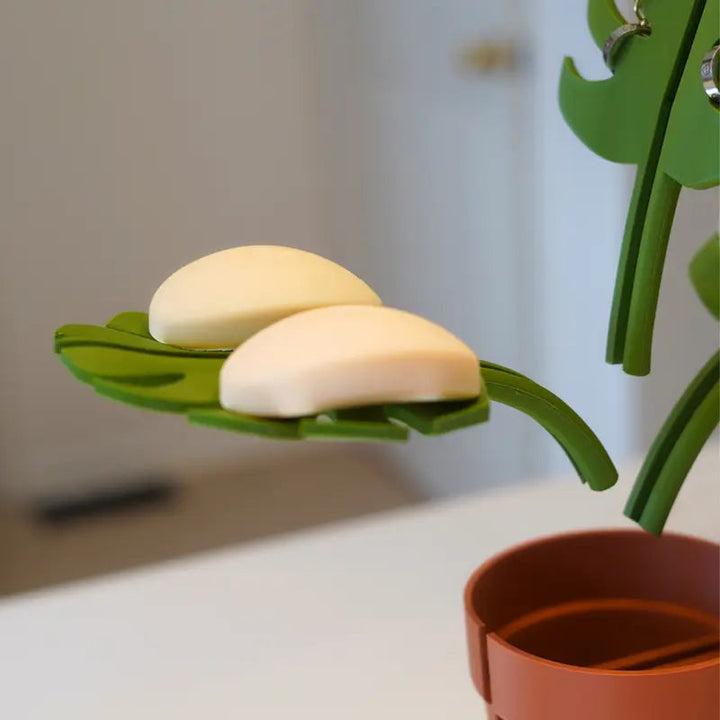 Monstera Spejlmonteret Badeværelsesorganisator - Pladsbesparende med Stilfuldt Design