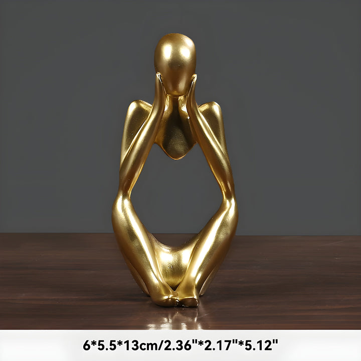 Abstrakt Tænker Skulptur Hjem Deko