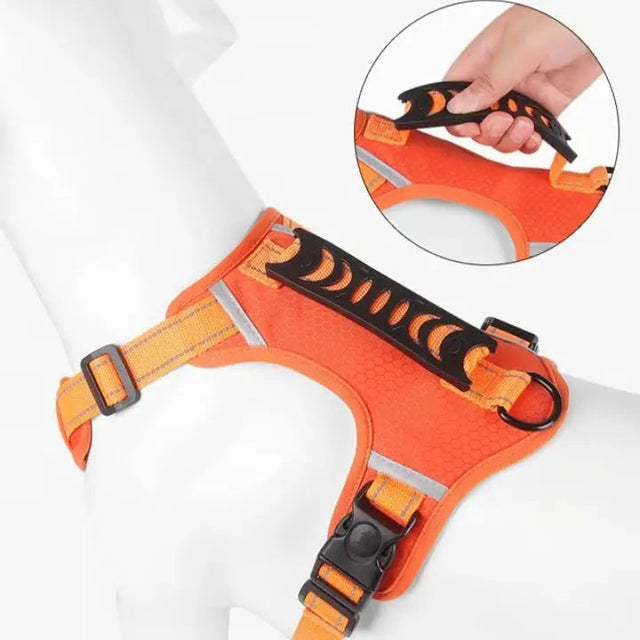 Ingen-Træk Hundesele med Reflekterende Nylon