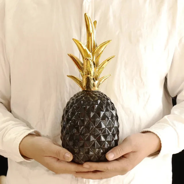 Guld Ananas Hjem Deko
