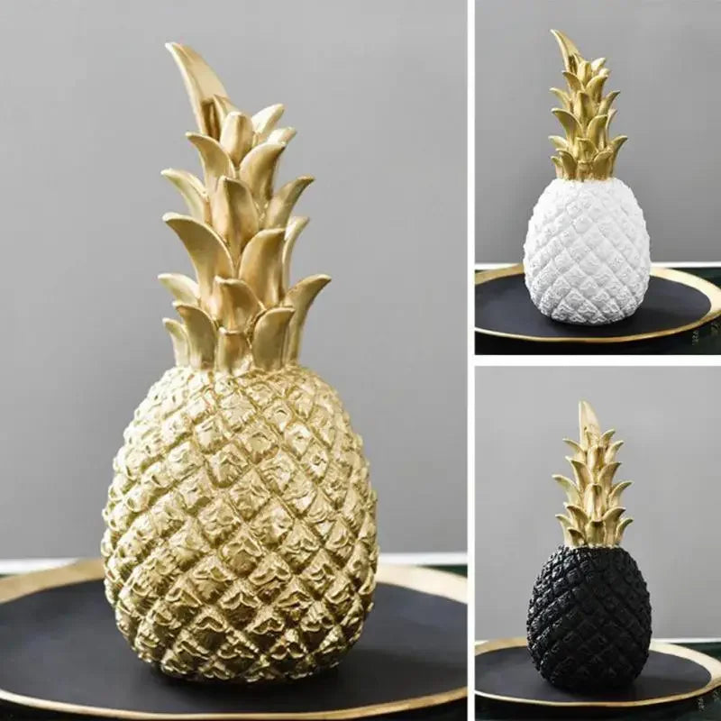 Guld Ananas Hjem Deko