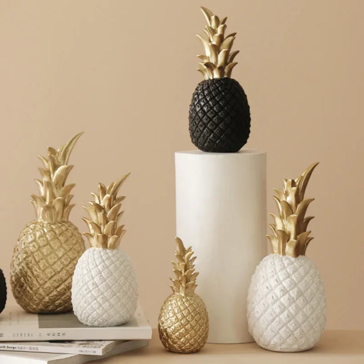 Guld Ananas Hjem Deko