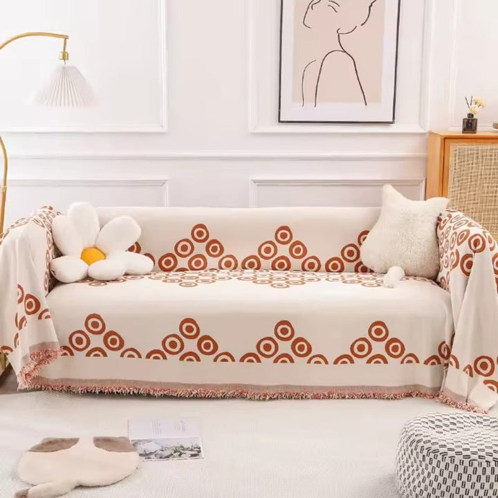 Circa Bloom Mønstret Chenille Sofaovertræk
