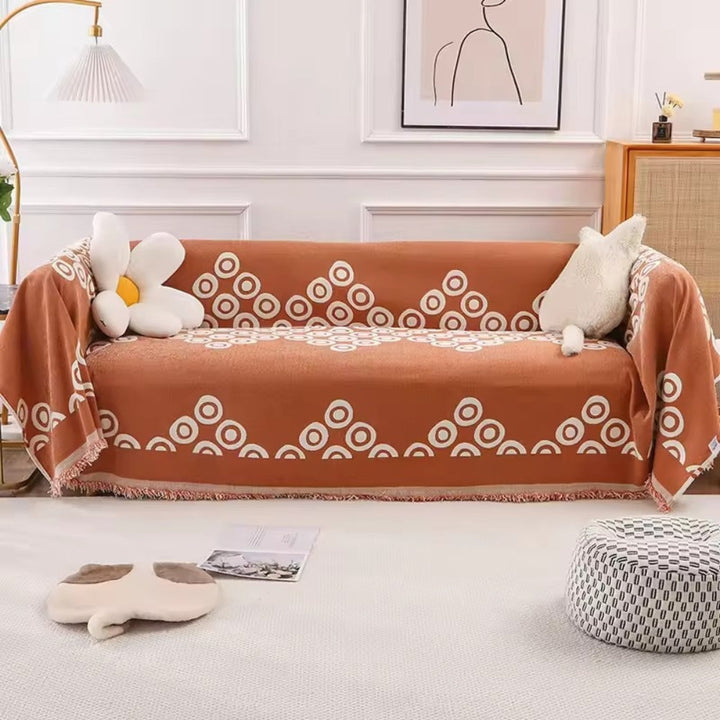 Circa Bloom Mønstret Chenille Sofaovertræk