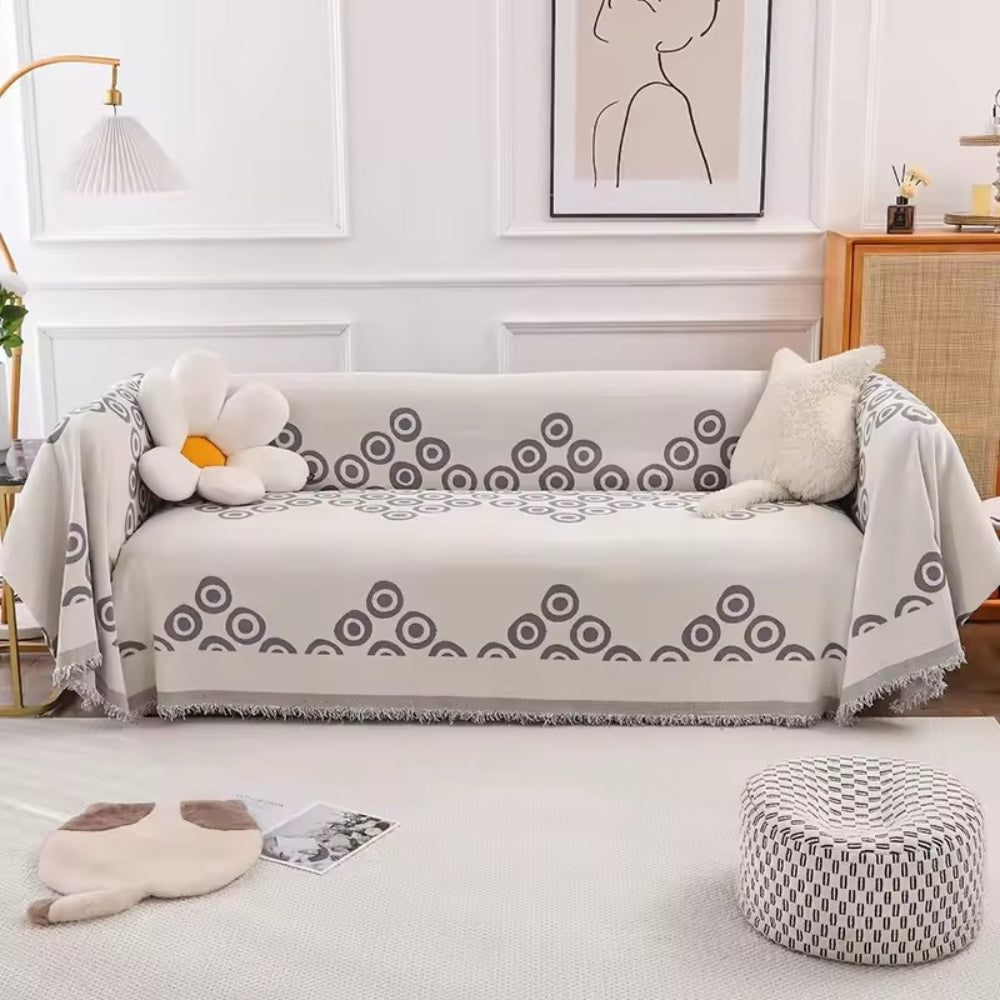 Circa Bloom Mønstret Chenille Sofaovertræk