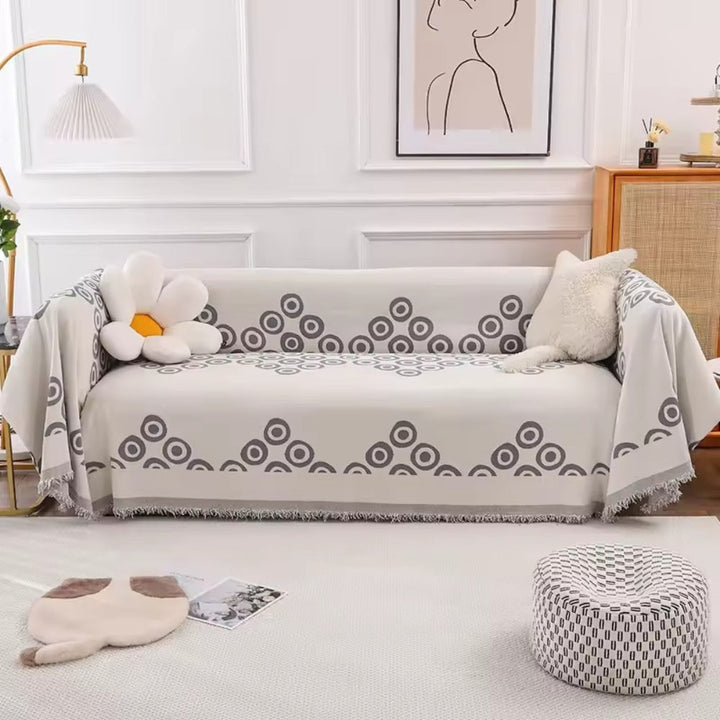 Circa Bloom Mønstret Chenille Sofaovertræk