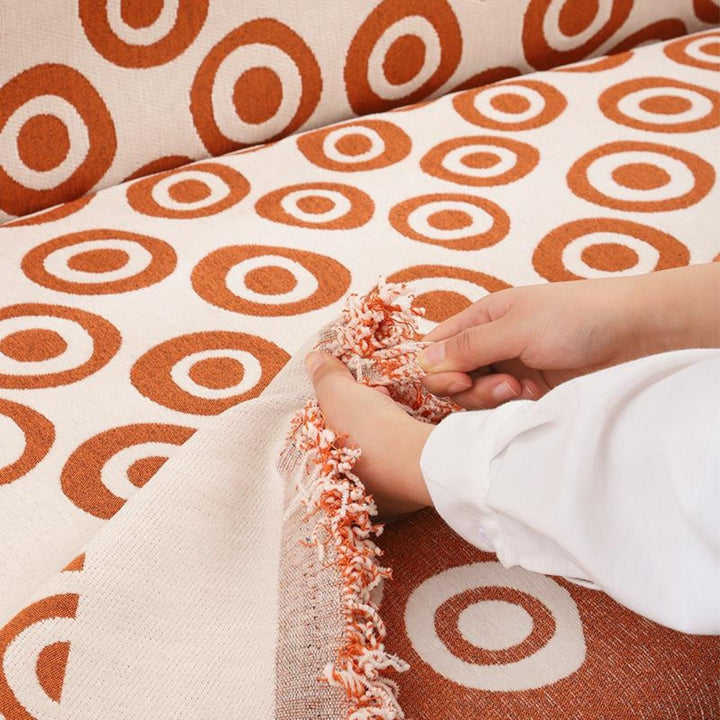 Circa Bloom Mønstret Chenille Sofaovertræk