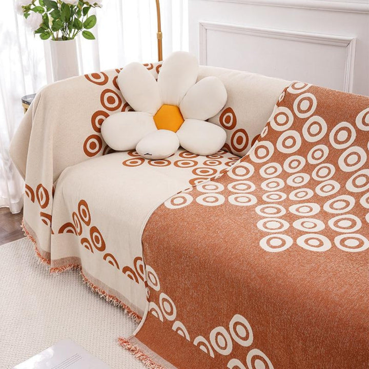 Circa Bloom Mønstret Chenille Sofaovertræk