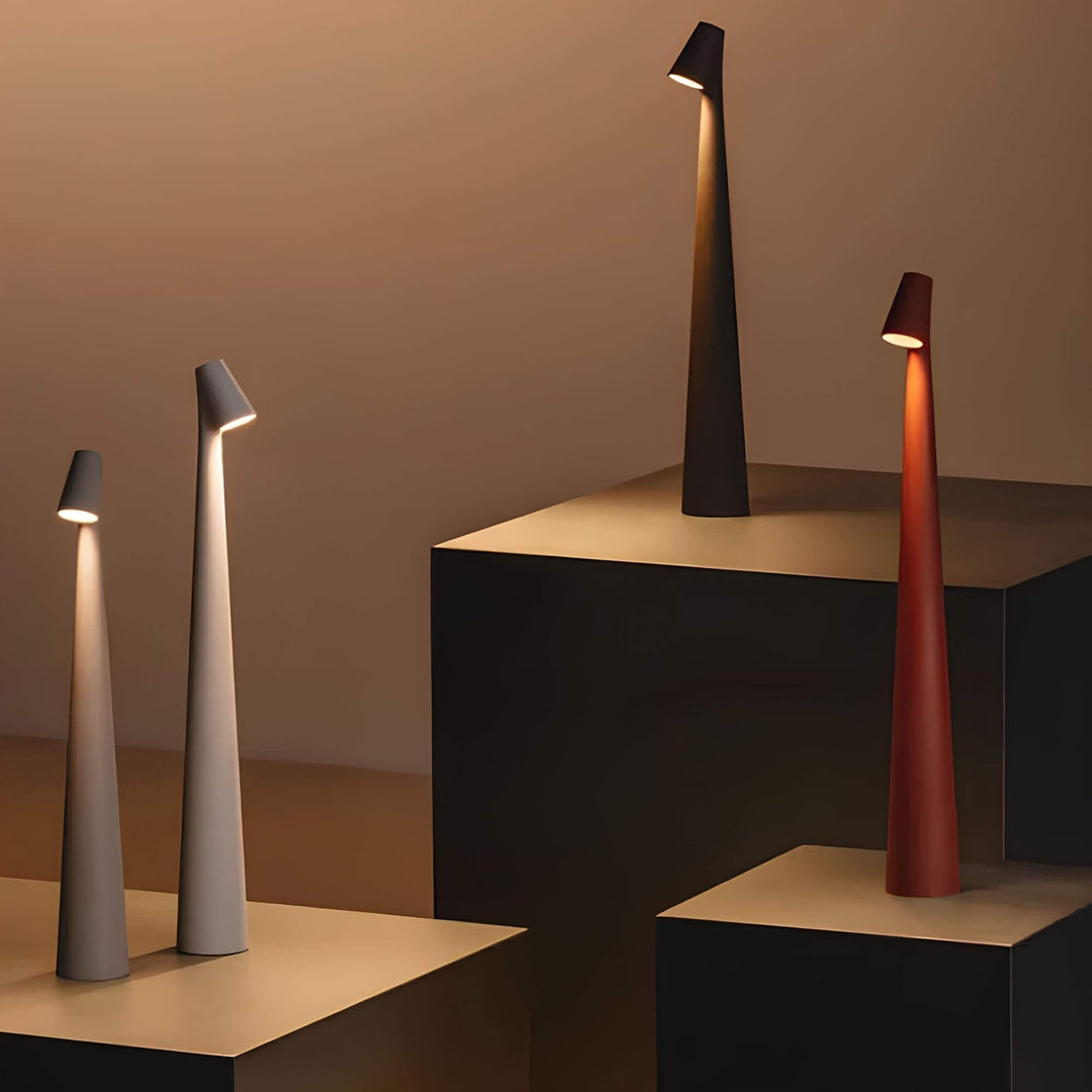 Minimalistisk LED Bordlampe | Trådløs | Dæmpbar | Læselampe | Spisestue Belysning