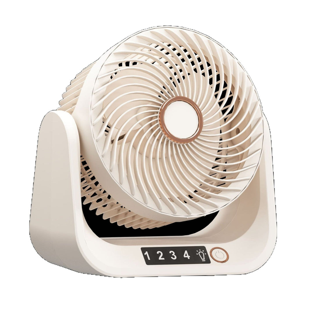 Kvinders multifunktionelle bordventilator med LED natlys