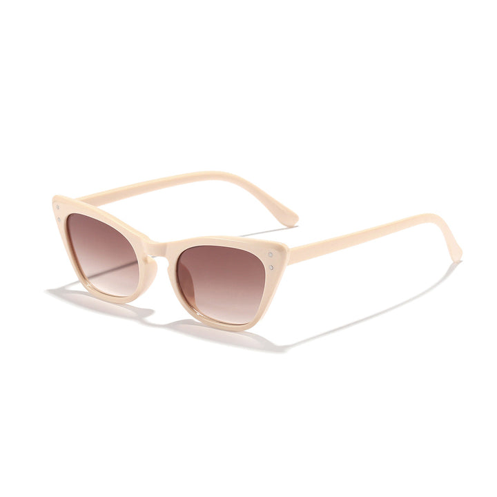 Dame Cat-Eye Solbriller med Spejlelinser og Stilfuld Ramme