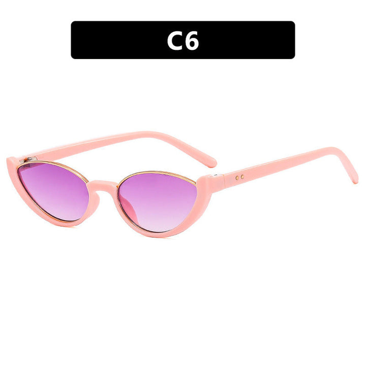 Dame Cat-Eye Solbriller med Spejl-linser og Elegant Ramme