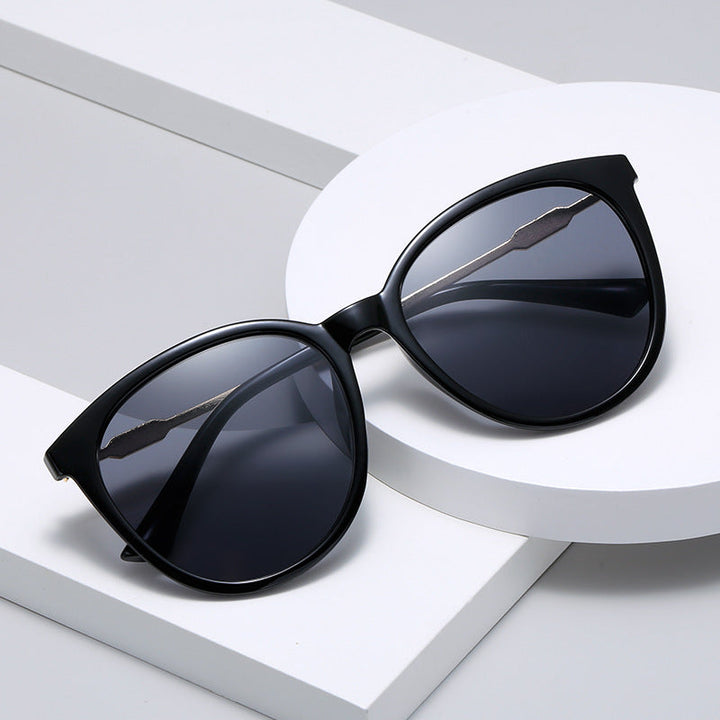 Kvinders Mode Cat-Eye Solbriller med Spejl Linser