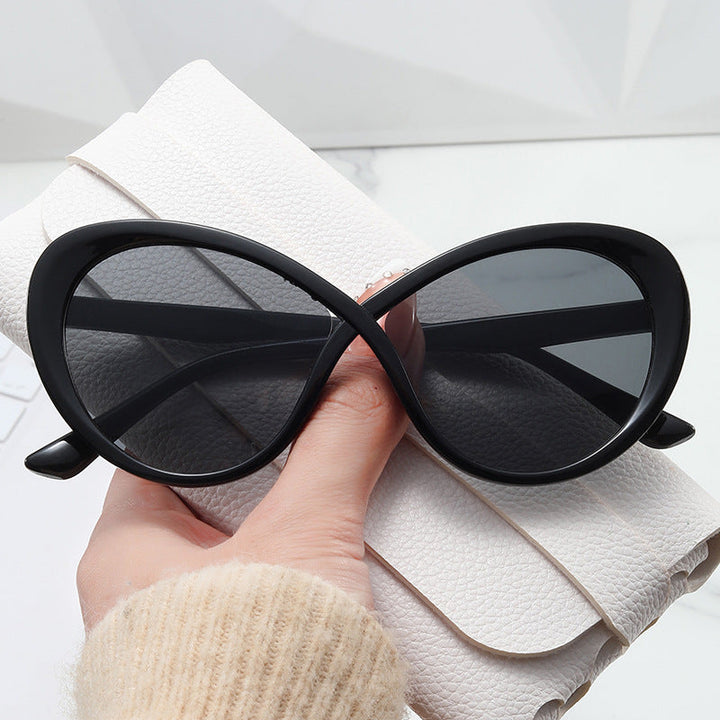 Kvinder Cat-Eye Solbriller med Spejl Linser