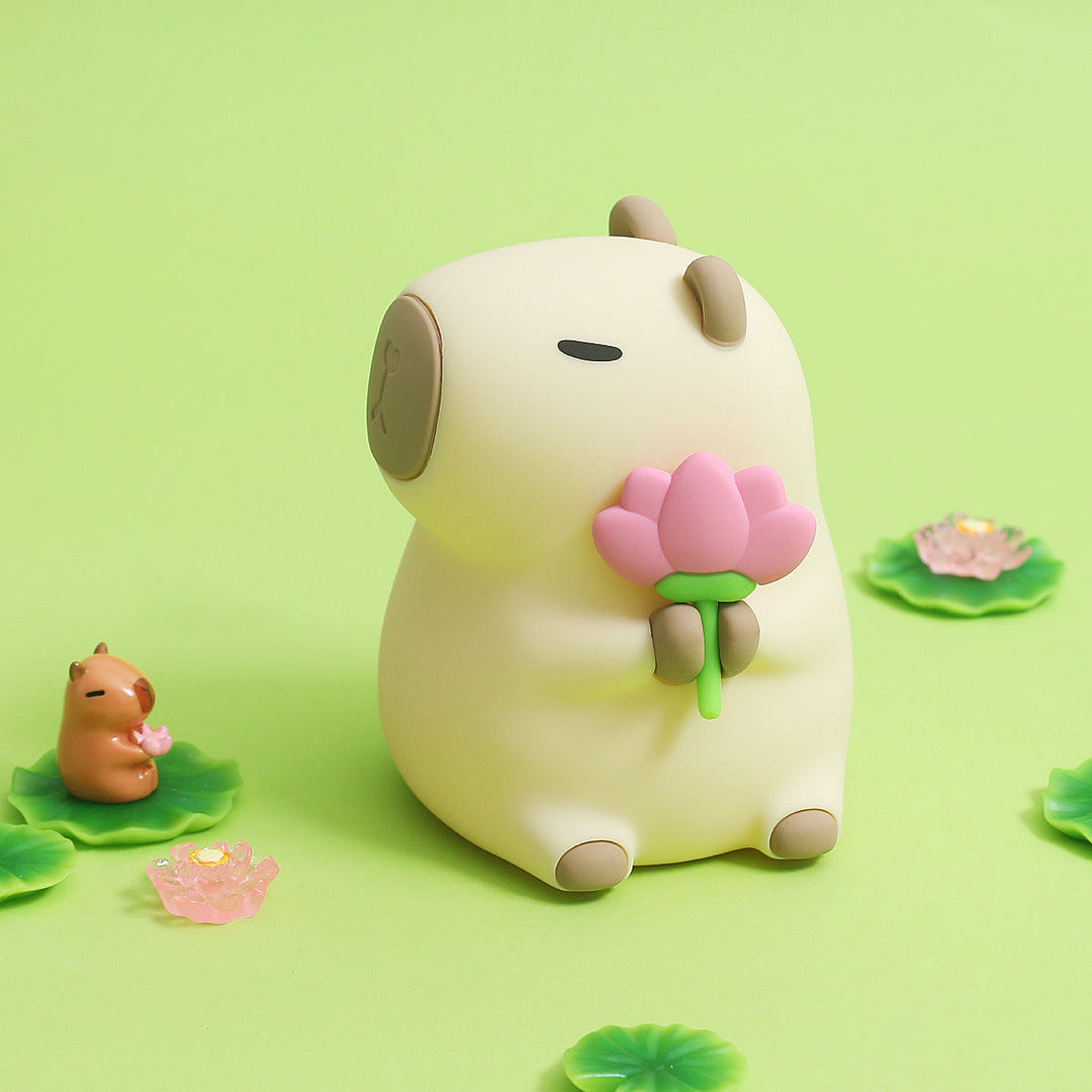 Bedårende Capybara Nattelys