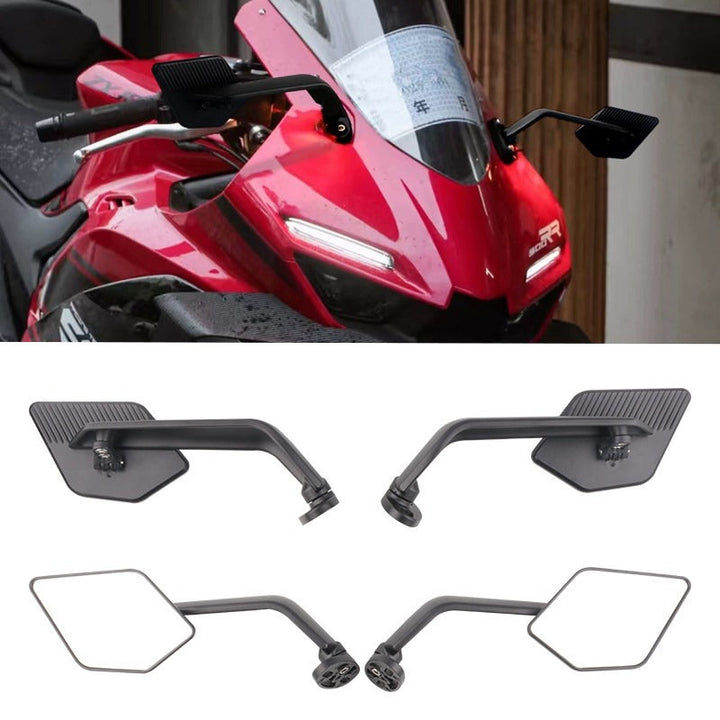 Justerbart Motorradspejl med Robust Monteringssystem