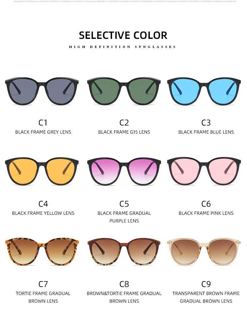 Kvinders Mode Cat-Eye Solbriller med Spejl Linser
