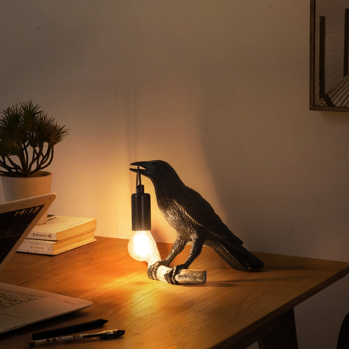 Kreativ Fugle Bordlampe Natlampe til Soveværelse Stue Atmosfære Mini Lampe