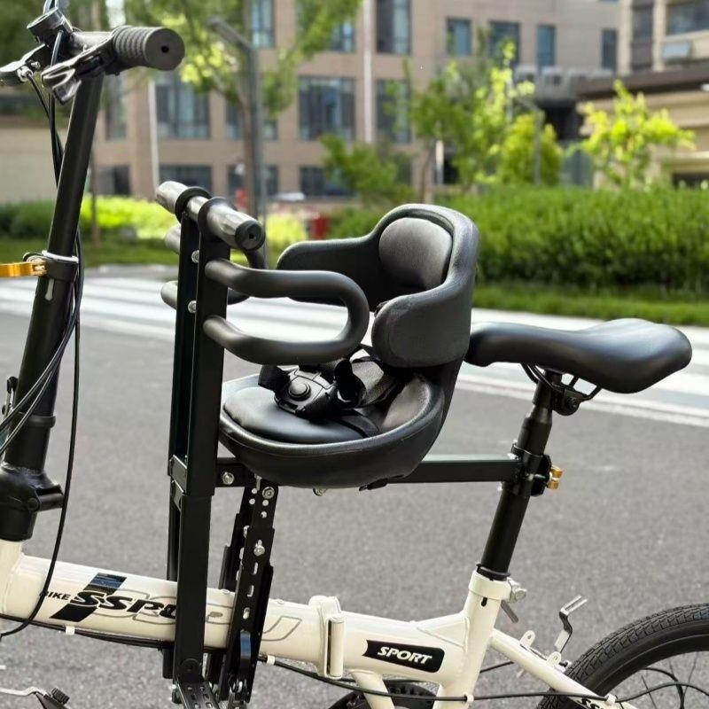 polstret sikkerheds sæde til børn på cykel med høj ryg og fem-punkts sele