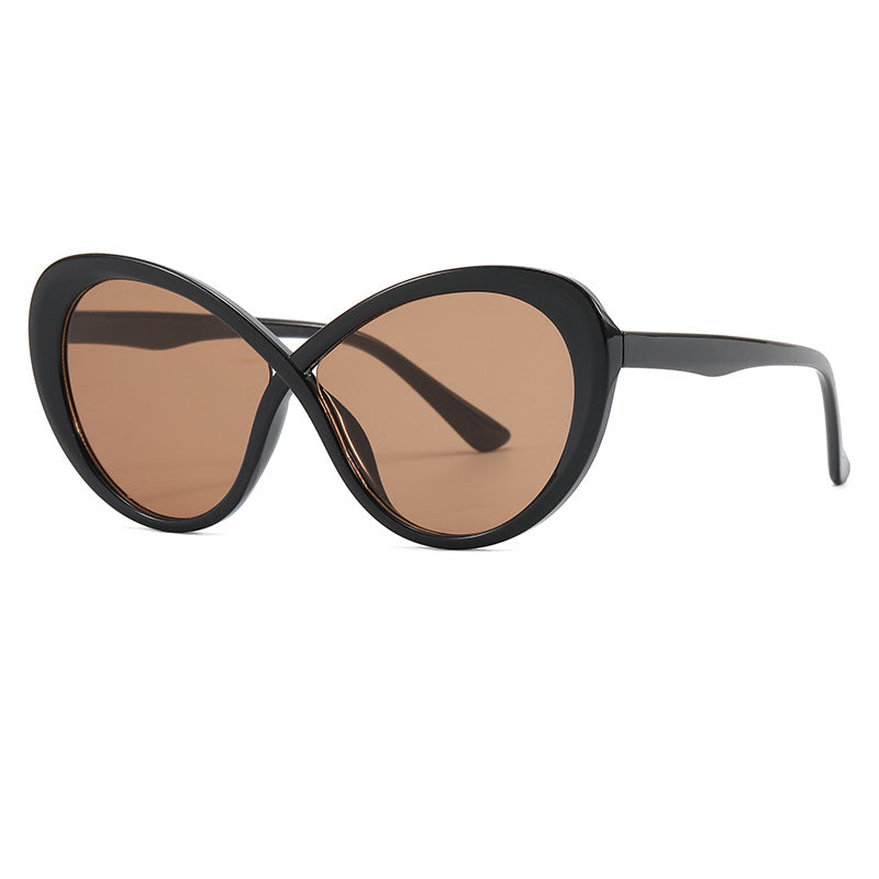Kvinder Cat-Eye Solbriller med Spejl Linser