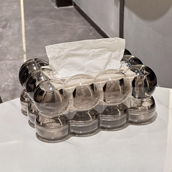 LumiScape Tissue Box – Skulpturel Akryl Design for Moderne Elegance