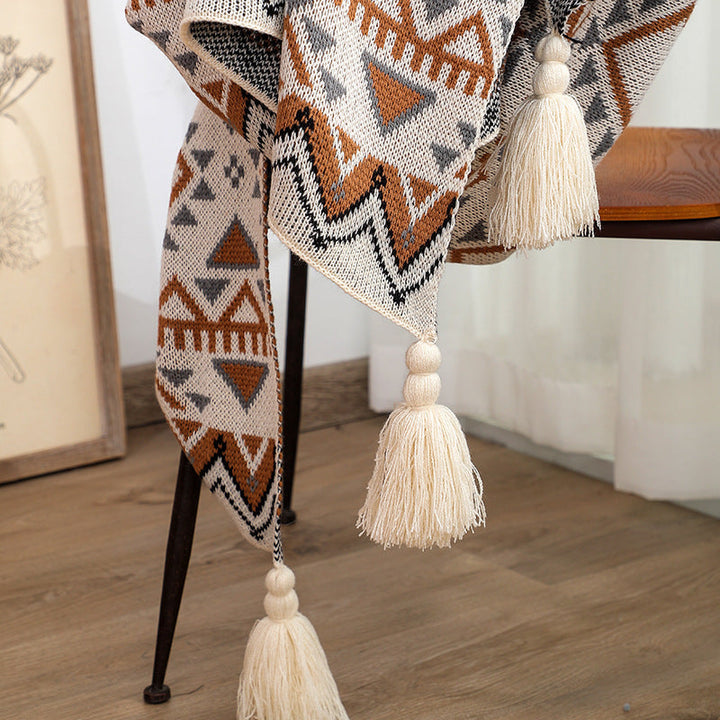 Boho Navajo Sollys Sengetæppe