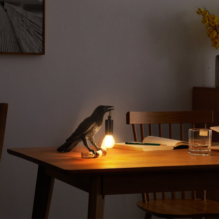 Kreativ Fugle Bordlampe Natlampe til Soveværelse Stue Atmosfære Mini Lampe