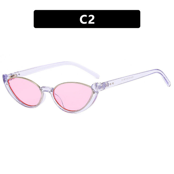 Dame Cat-Eye Solbriller med Spejl-linser og Elegant Ramme