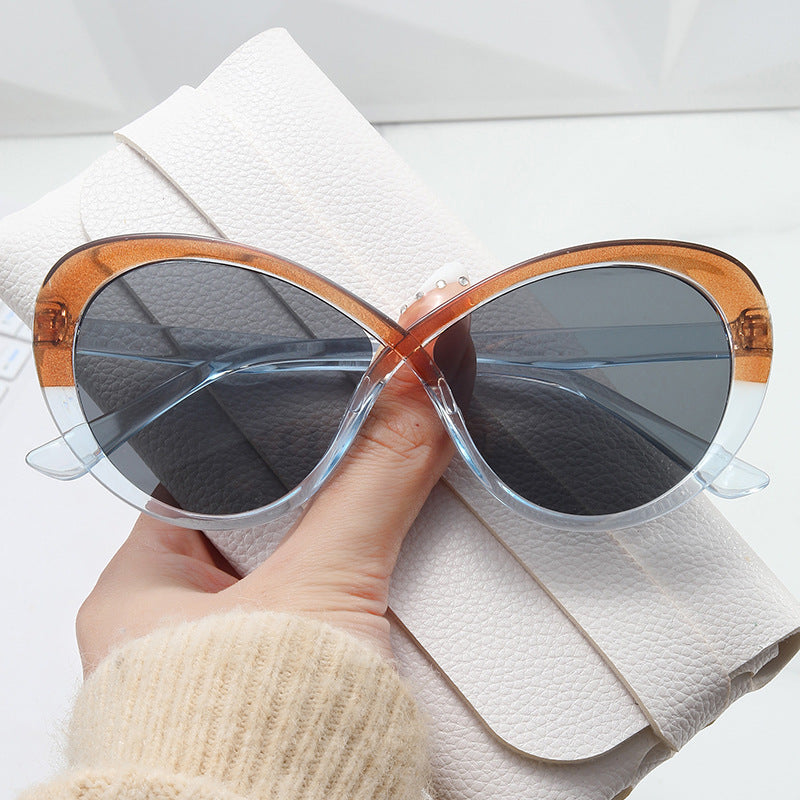 Kvinder Cat-Eye Solbriller med Spejl Linser