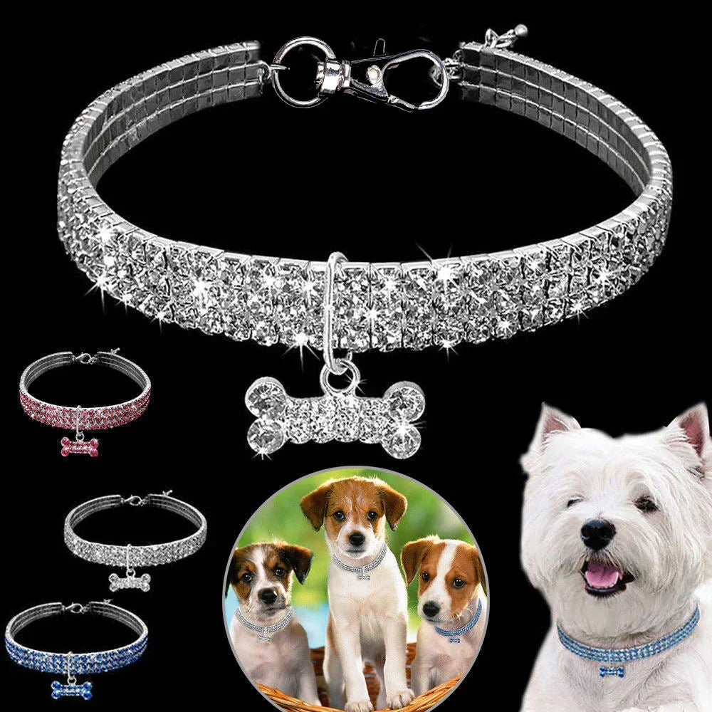 Glamourøs Hundehalsbånd – SparkleCollar