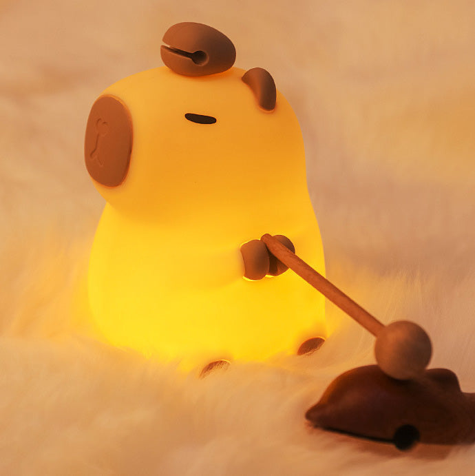Bedårende Capybara Nattelys