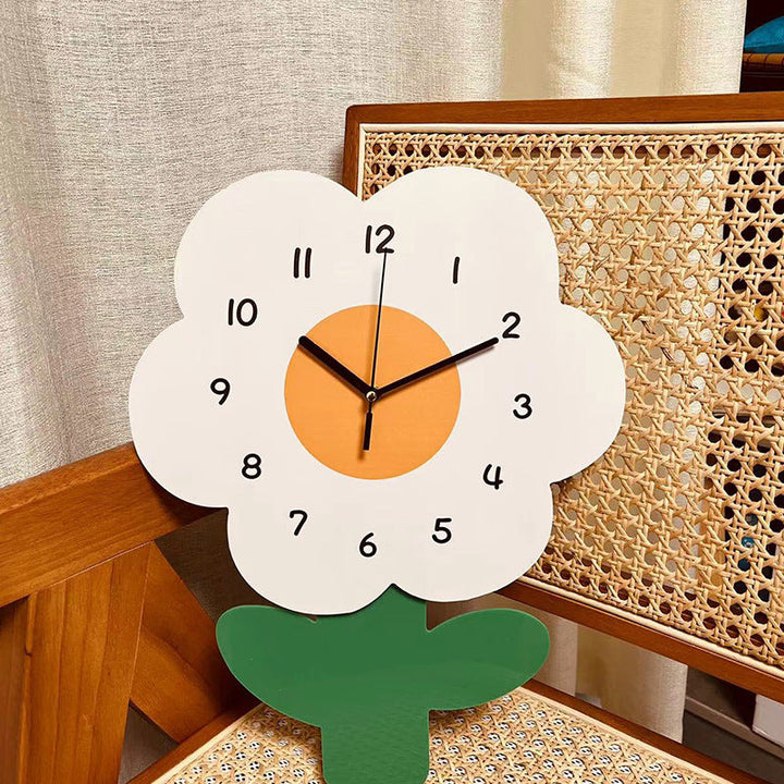 Blomster Stille Vægur til Stue 30 cm