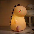 Squishy Silikone Blushende Dinosaur LED Nattelys - Perfekt Gave til Børn og Piger