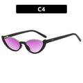Dame Cat-Eye Solbriller med Spejl-linser og Elegant Ramme