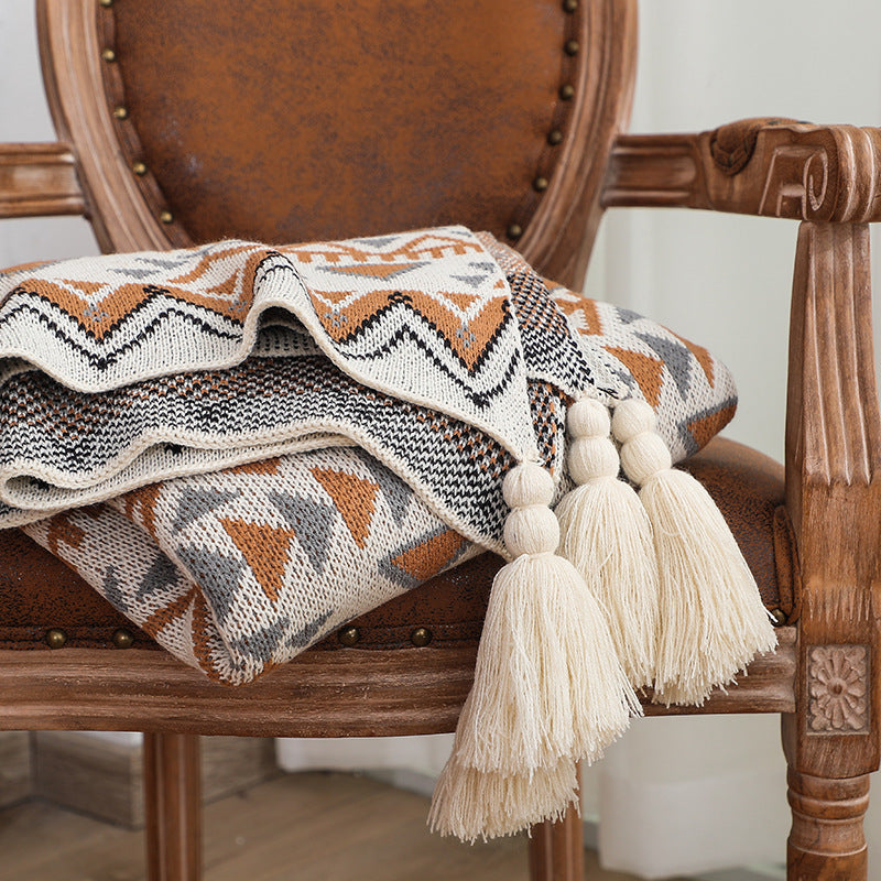 Boho Navajo Sollys Sengetæppe