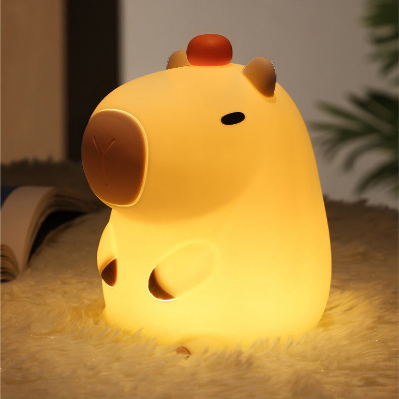 Bedårende Capybara Nattelys