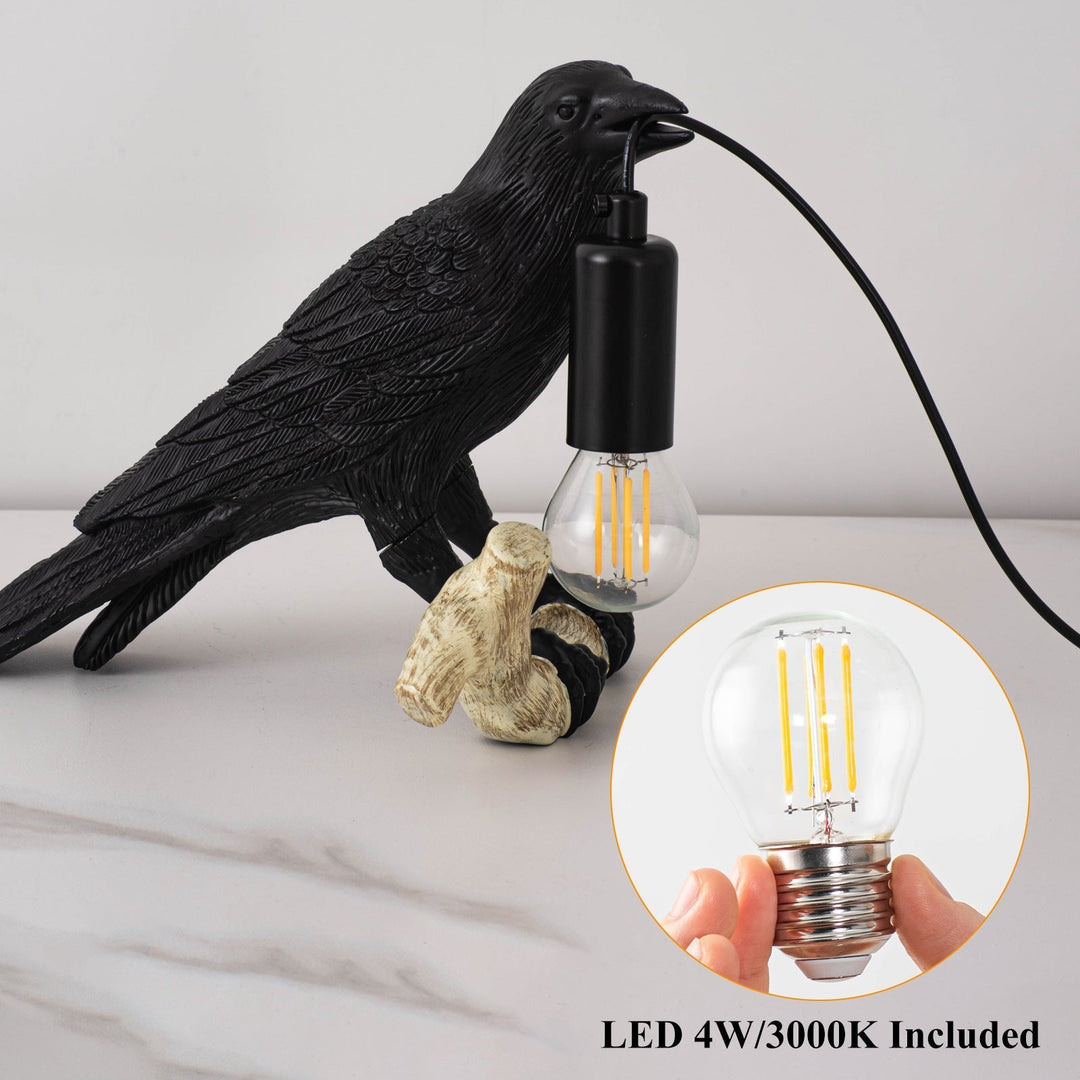 Kreativ Fugle Bordlampe Natlampe til Soveværelse Stue Atmosfære Mini Lampe