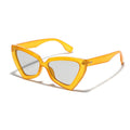 Kvinders Cat-Eye Solbriller med Spejl Linser og Robust Ramme