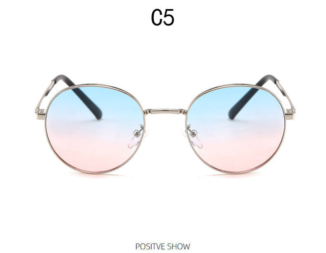 Kvindernes fashionable solbriller med spejlet gradient