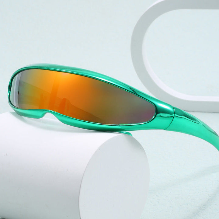 Kvinder Sporty Solbriller med Ergonomisk Design og Spejl Linser