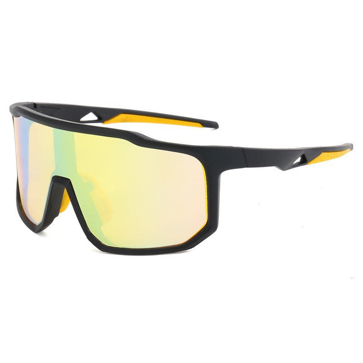 Dame sporty racersolbriller med bredt synsfelt og moderne spejl-linser