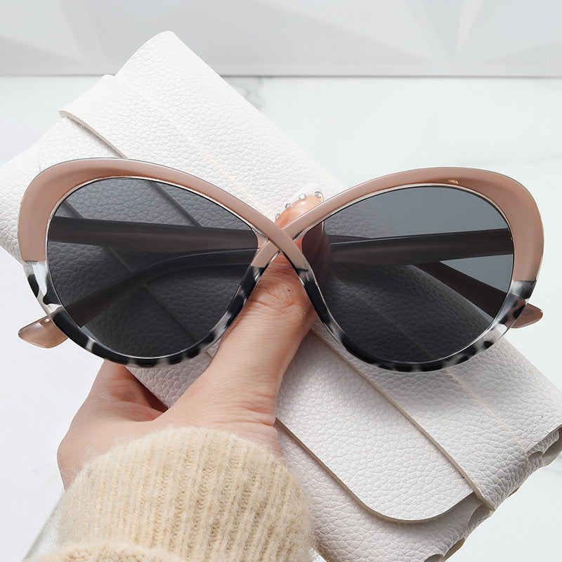 Kvinder Cat-Eye Solbriller med Spejl Linser