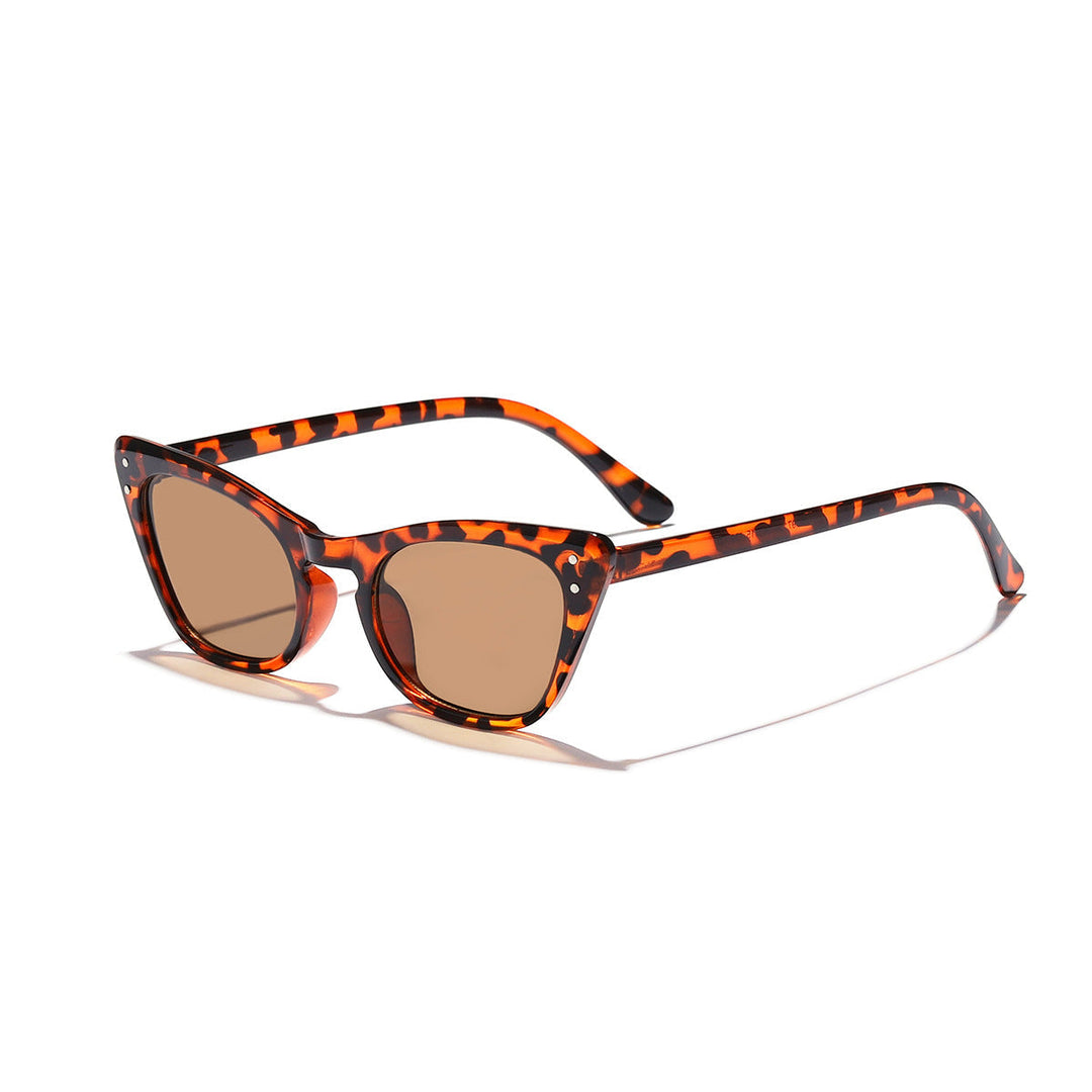 Dame Cat-Eye Solbriller med Spejlelinser og Stilfuld Ramme
